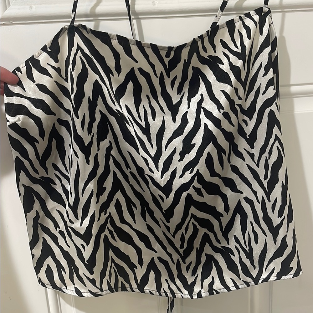 Zebra Print Cami Top